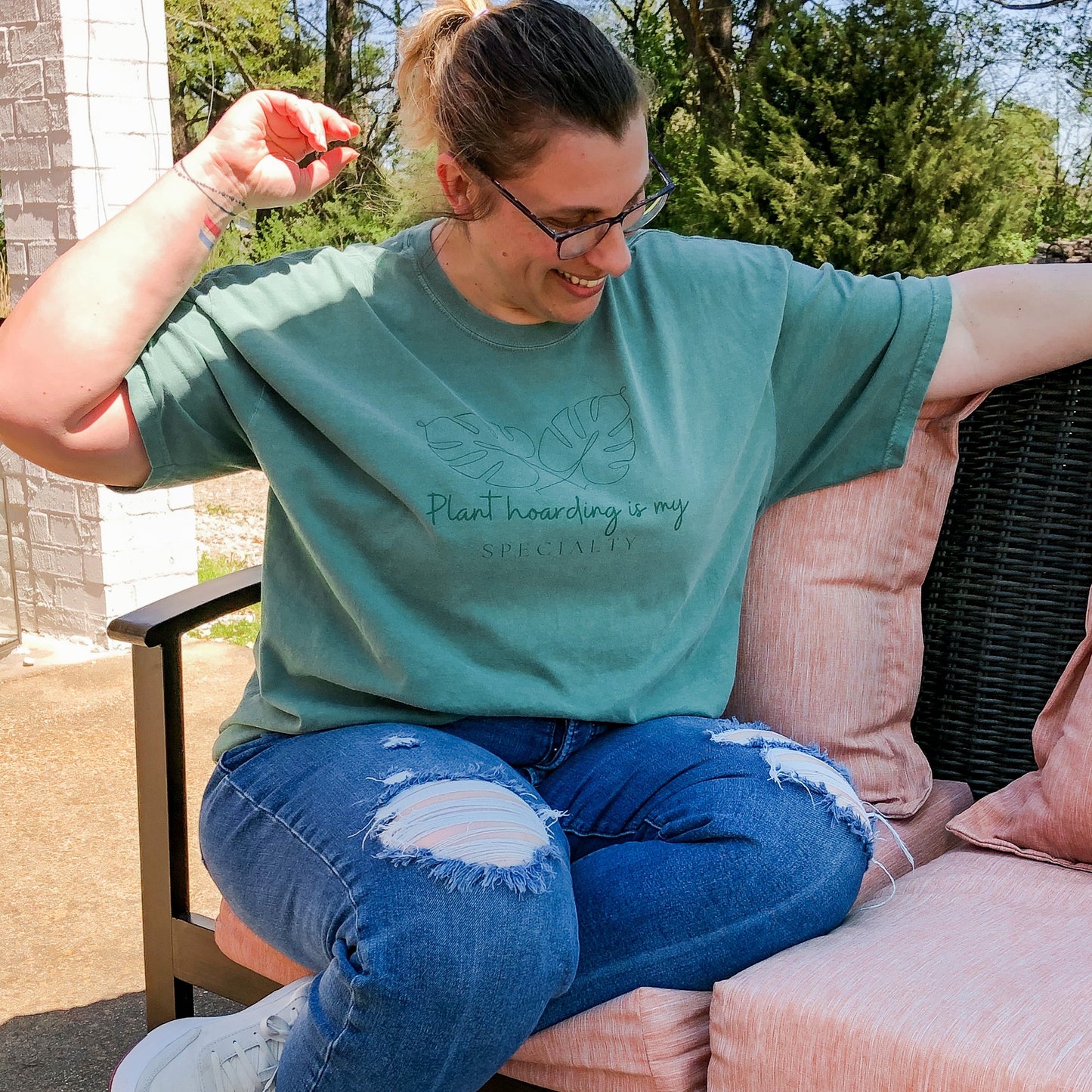 Plant Hoarding Is My Specialty Short Sleeved T shirt