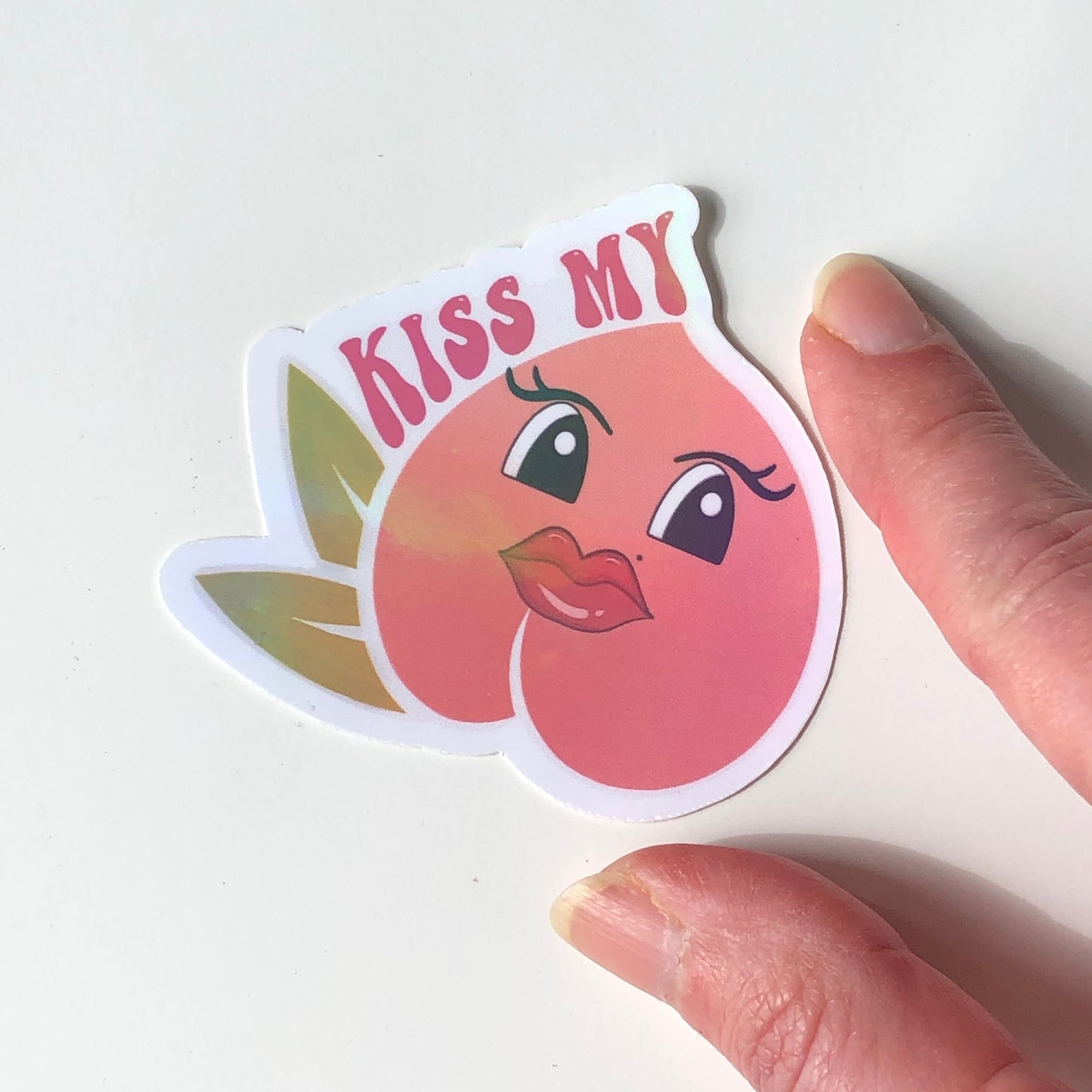 Kiss my Peach Sticker