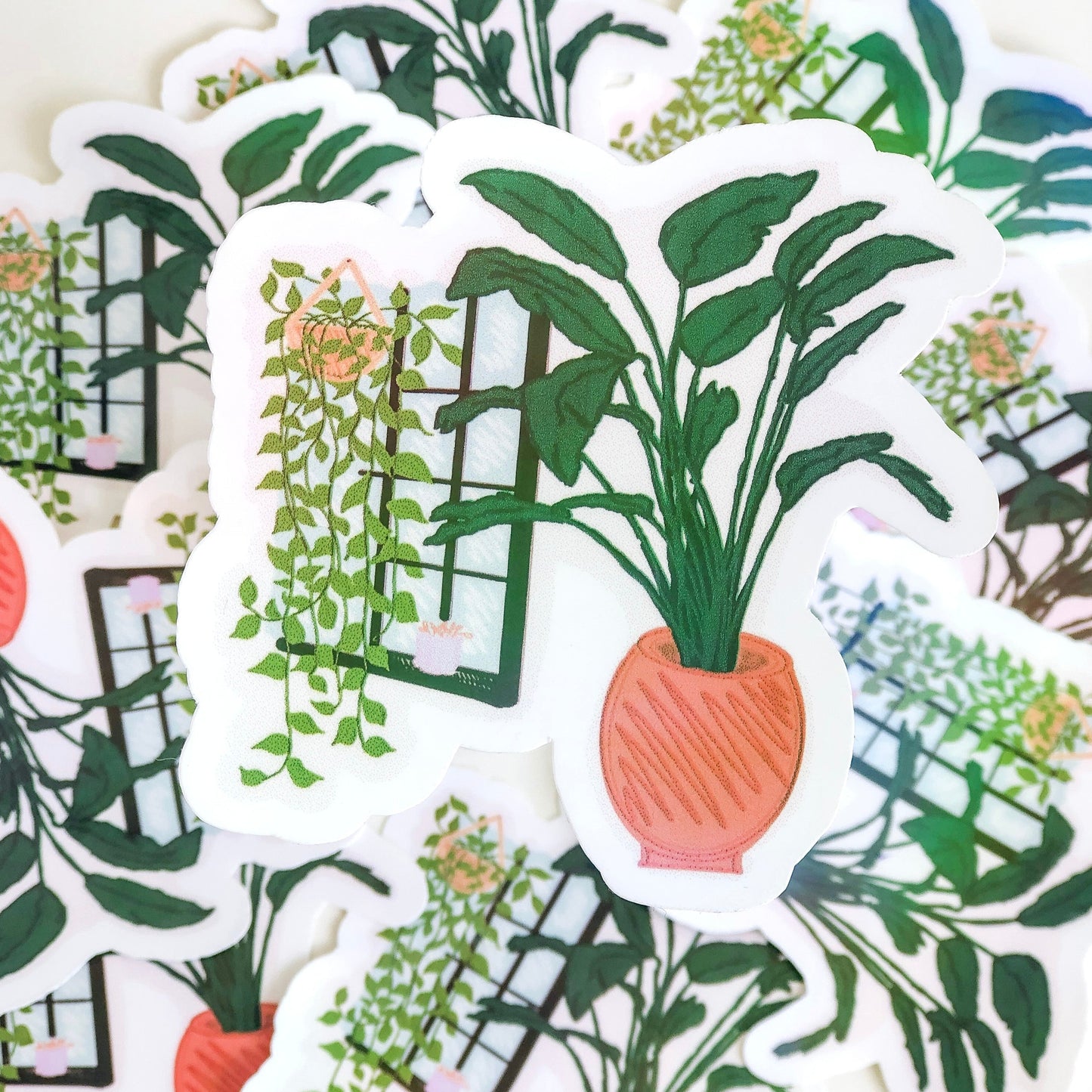 Window of Plants Sticker